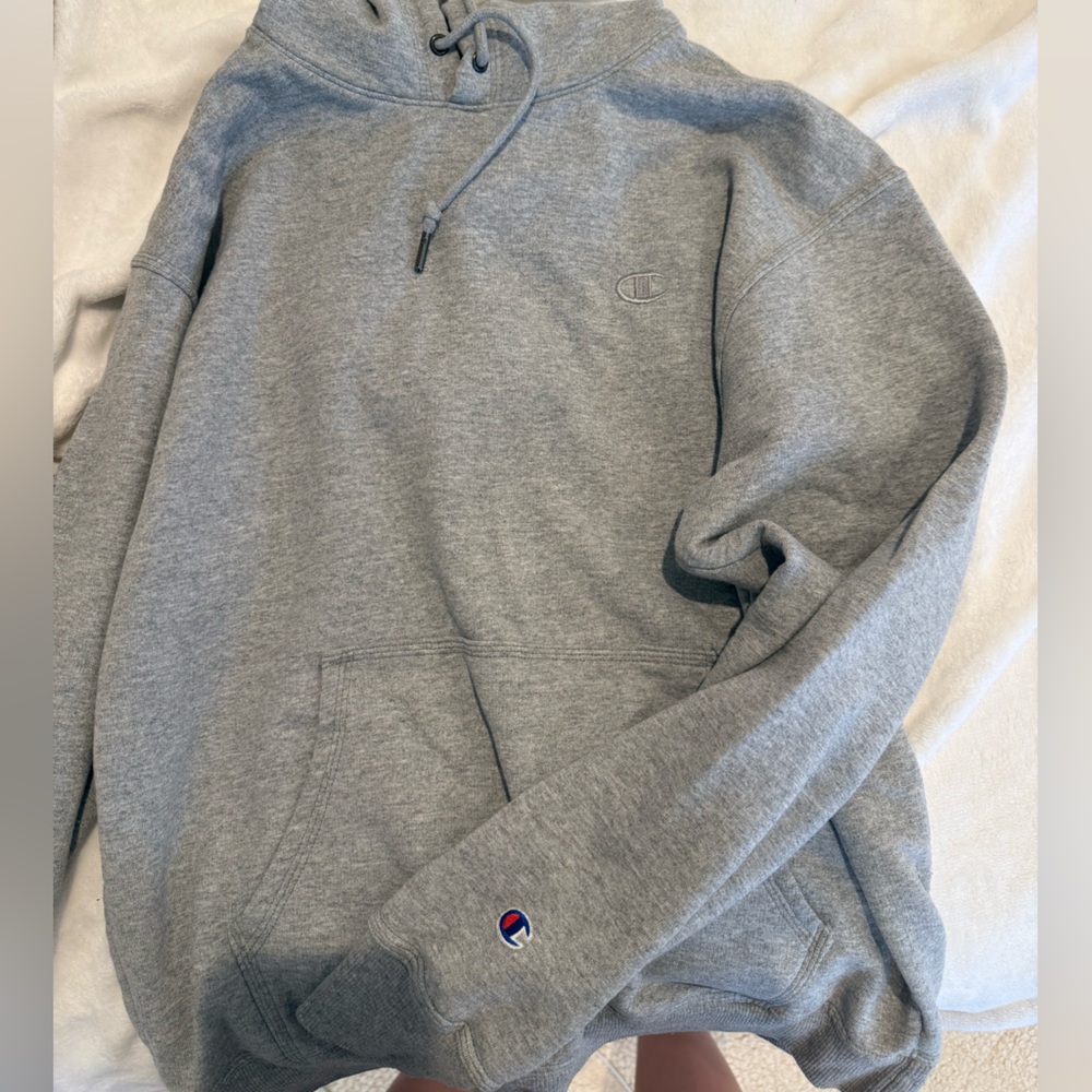 Champion Gray Pullover Sweater with Hood